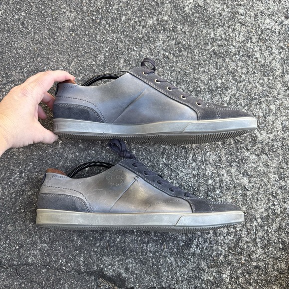 ECCO Collin 2.0 Sneaker Mens US Size 12 EU 46 Gray Leather Soft - Picture 6 of 14
